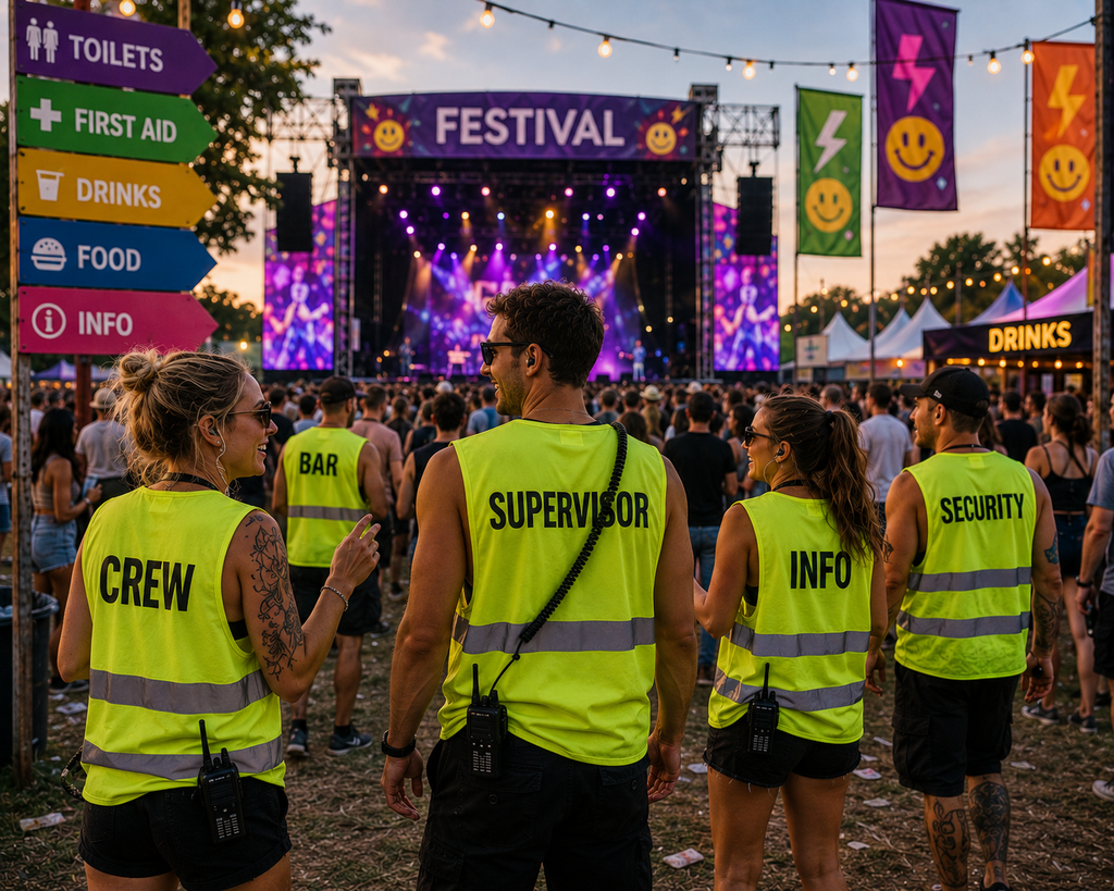 Fluor jas geel Volwassen