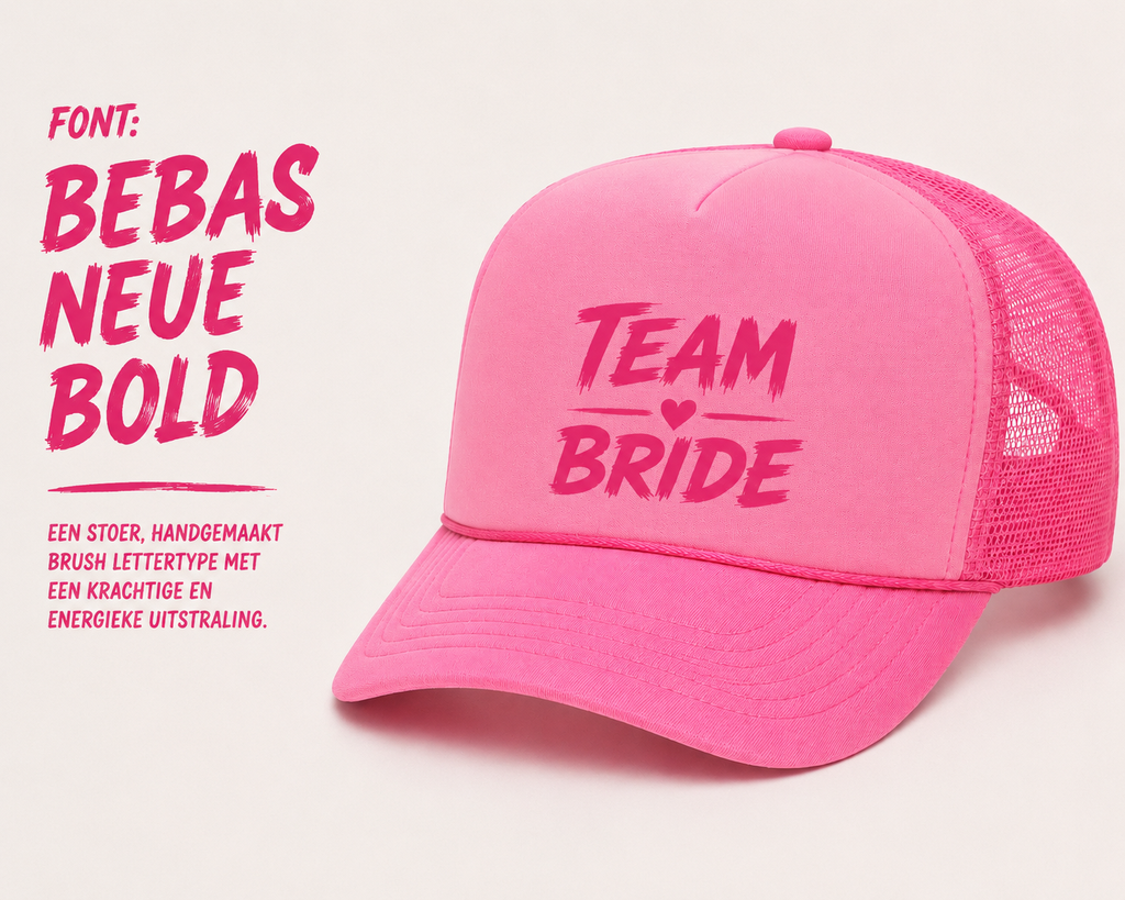 Roze Team Bride pet